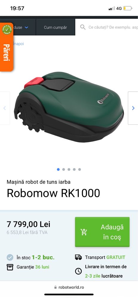 Robomow RK 1000 nou