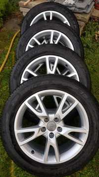 4бр. оригинални джанти Audi 18" 5x112 със зимни гуми Dunlop 235/55/18