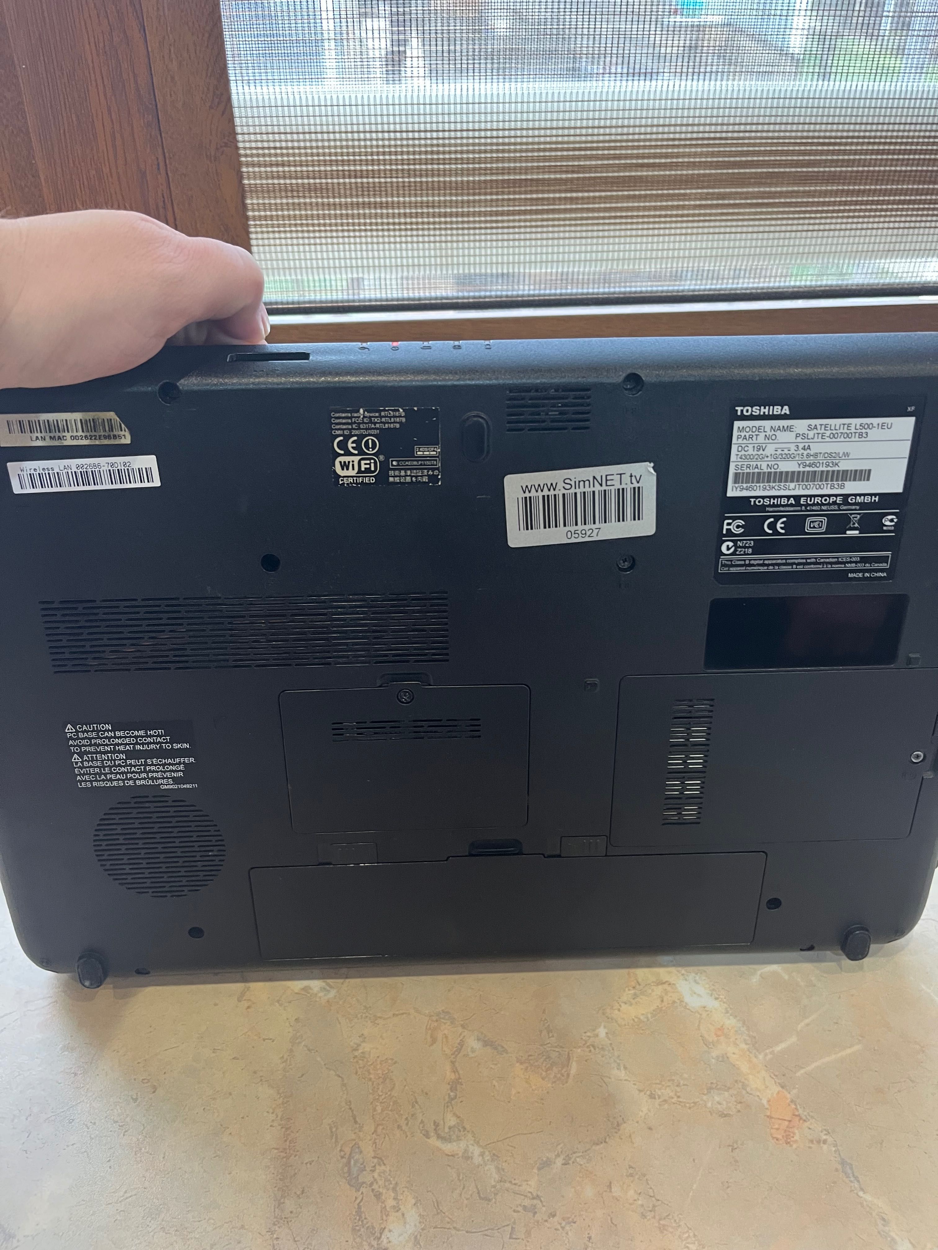 Лаптоп Toshiba satellite L-500-1EU