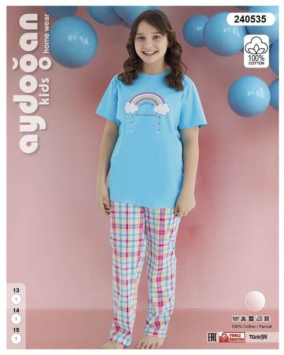 Пижама  для девочек двойки