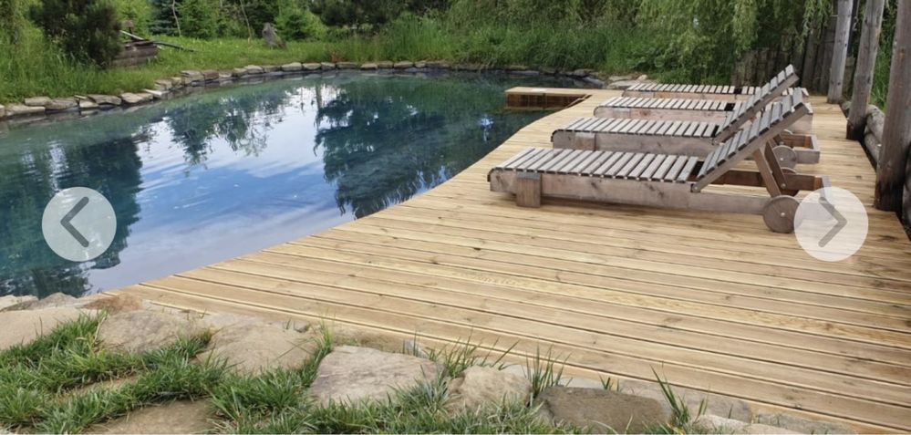 Decking ponton lemn impregnat pin nordic