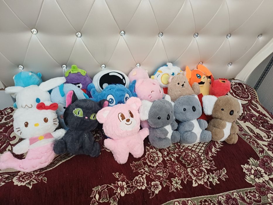 Игрушки мягкие для детей.18 игрушек за 300.000 сум