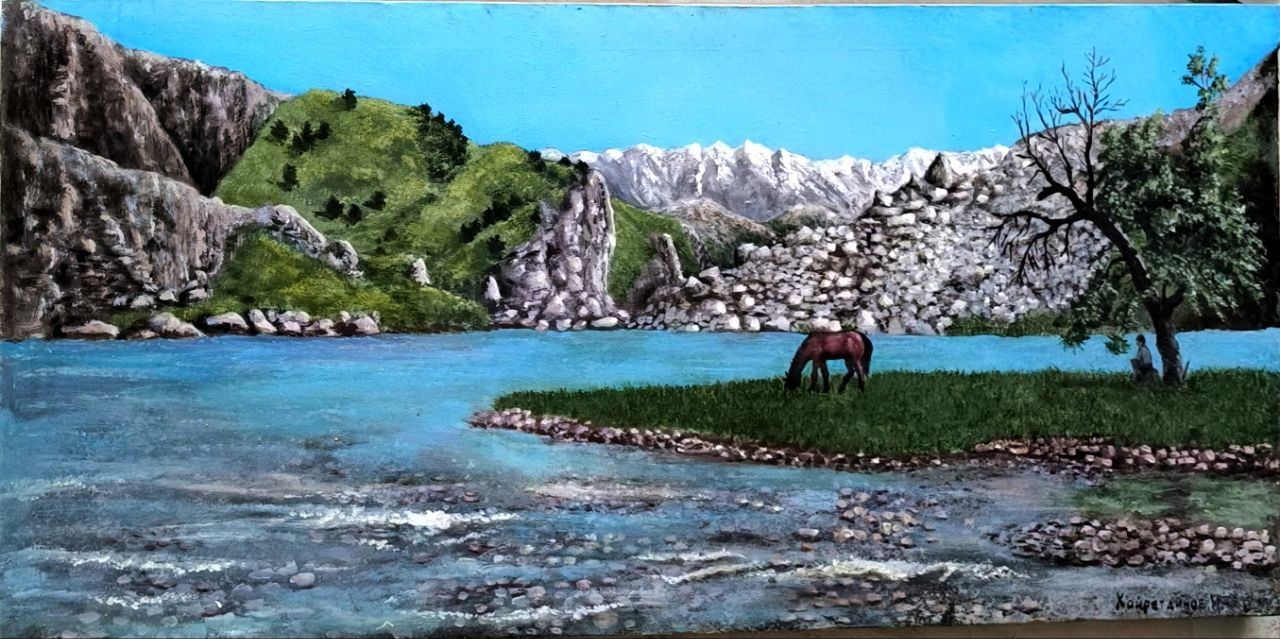 Картина маслом старый Ташкент