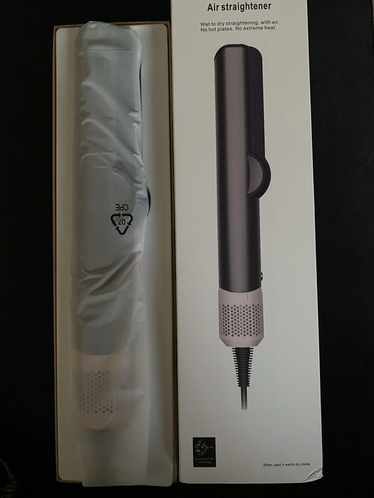 Aparat de îndreptat parul cu aer cald 2-in-1