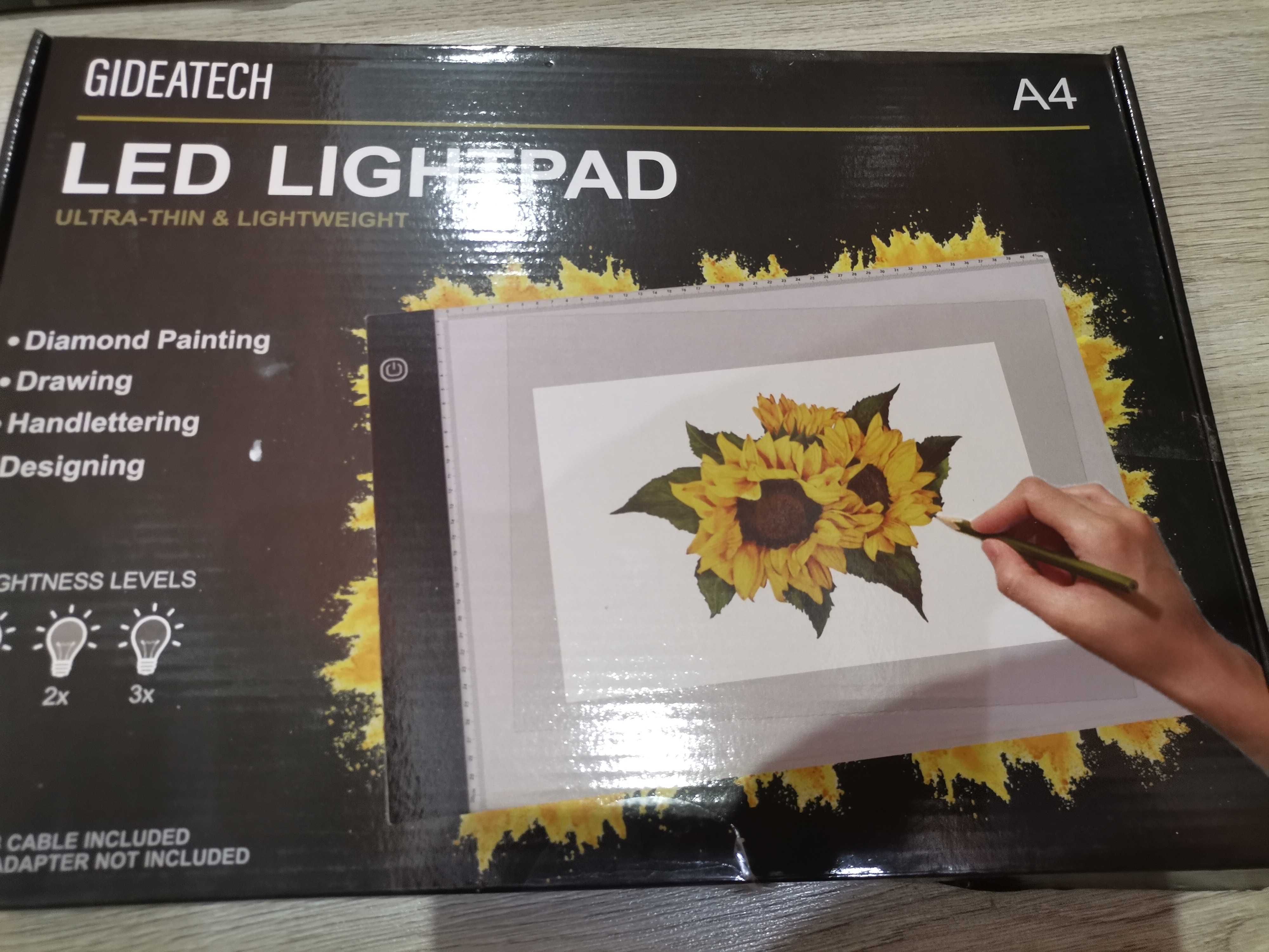 LED светеща подложка Ultra thin A4 за рисуване, чертане 34/24см