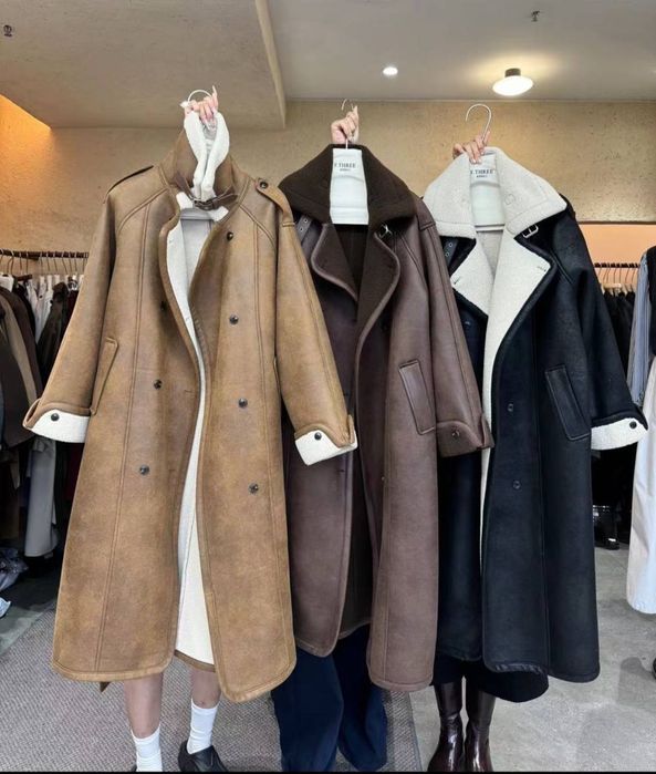 Дубленка пальто теплое