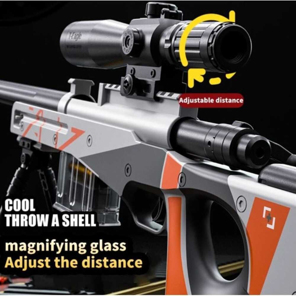 Sniper de Jucarie AWM Gloante Moi 5 Cartuse Ejectarea Carcasei 106 CM