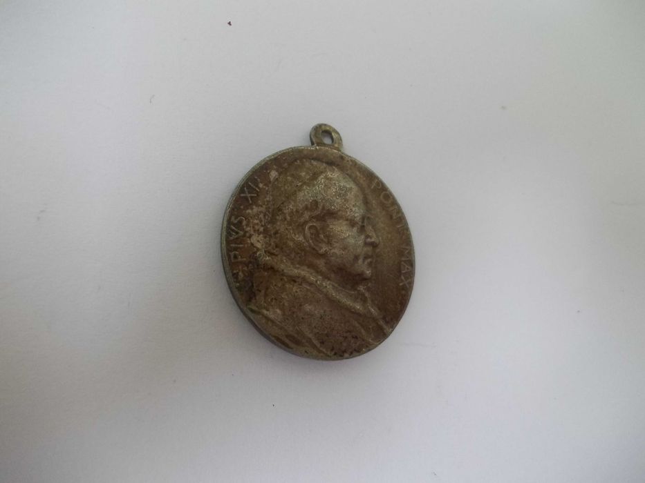 Medalie veche din argint papa PIUS XI