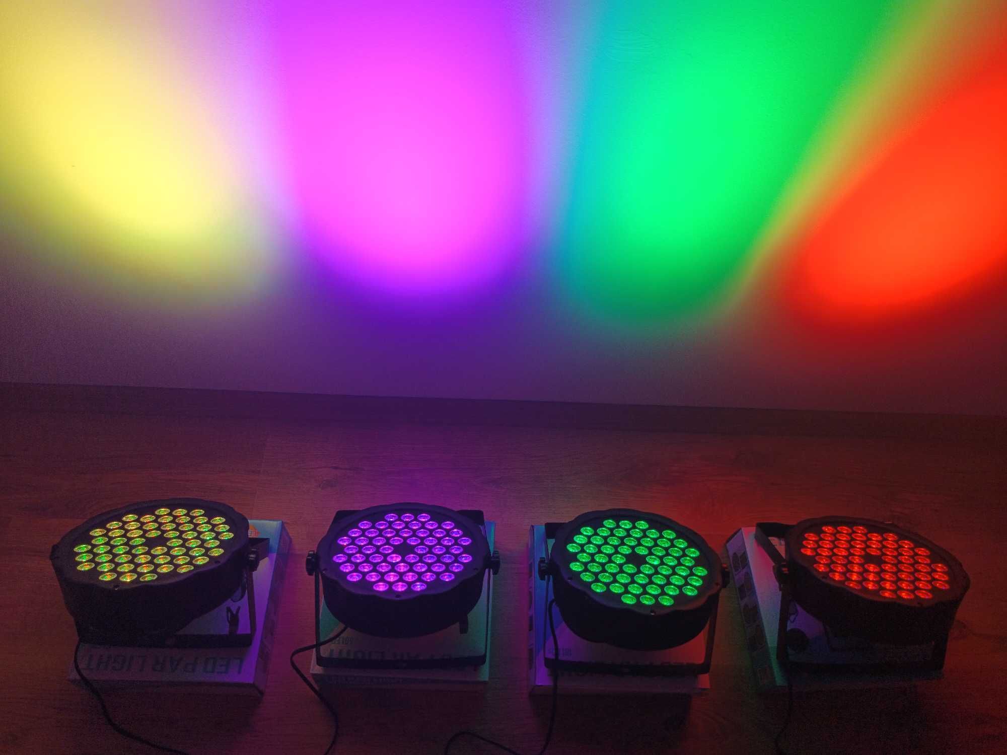 Lumini Party 54 LED-uri RGBW*Lumini Scena Club Discoteca Dj*Joc culori