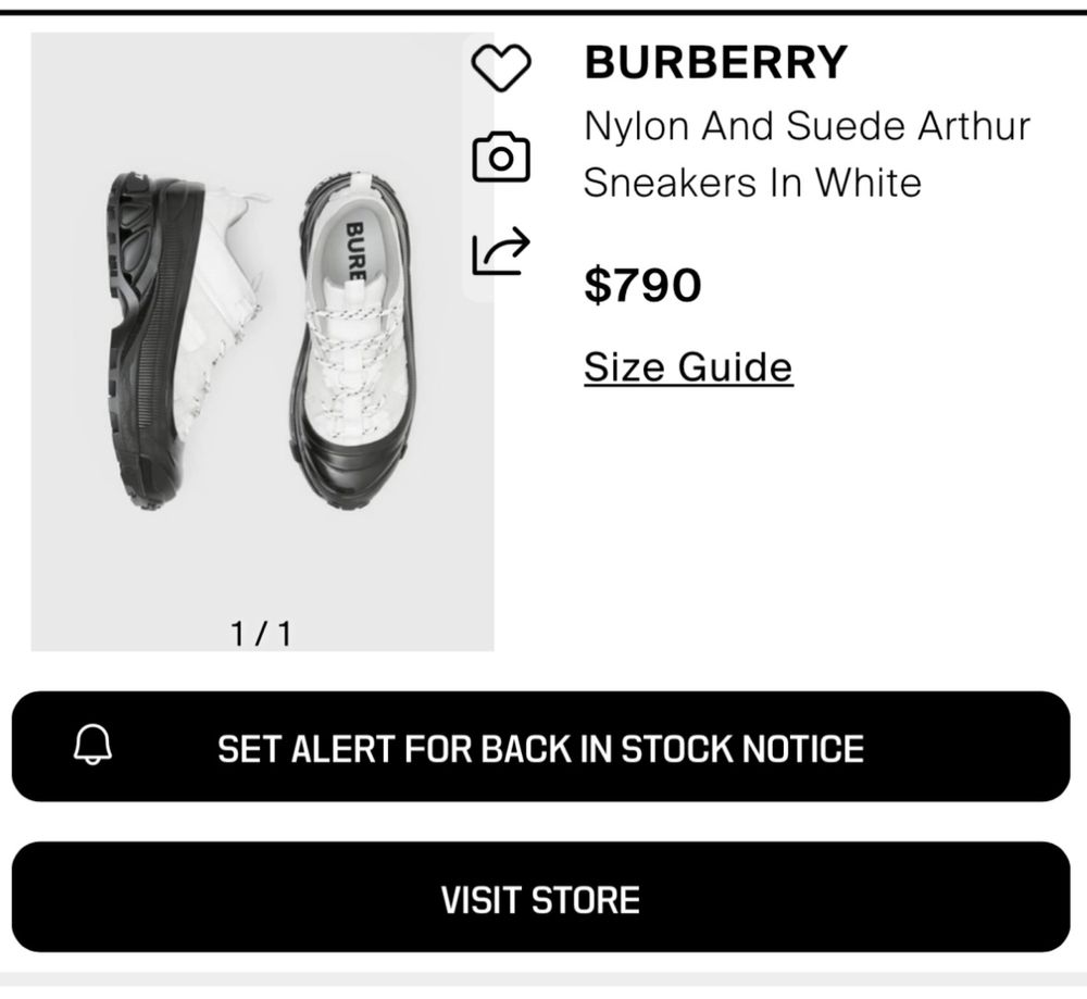 Оригинални обувки Burberry