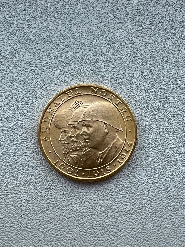 Moneda medalie Ardealul nostru 20 lei 1944 AUnc aur