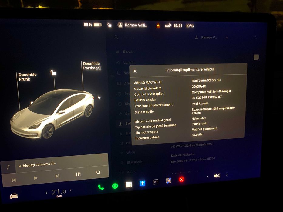 Tesla Model 3,  18.000 Eur + TVA deductibil, garantie 30.09.2028