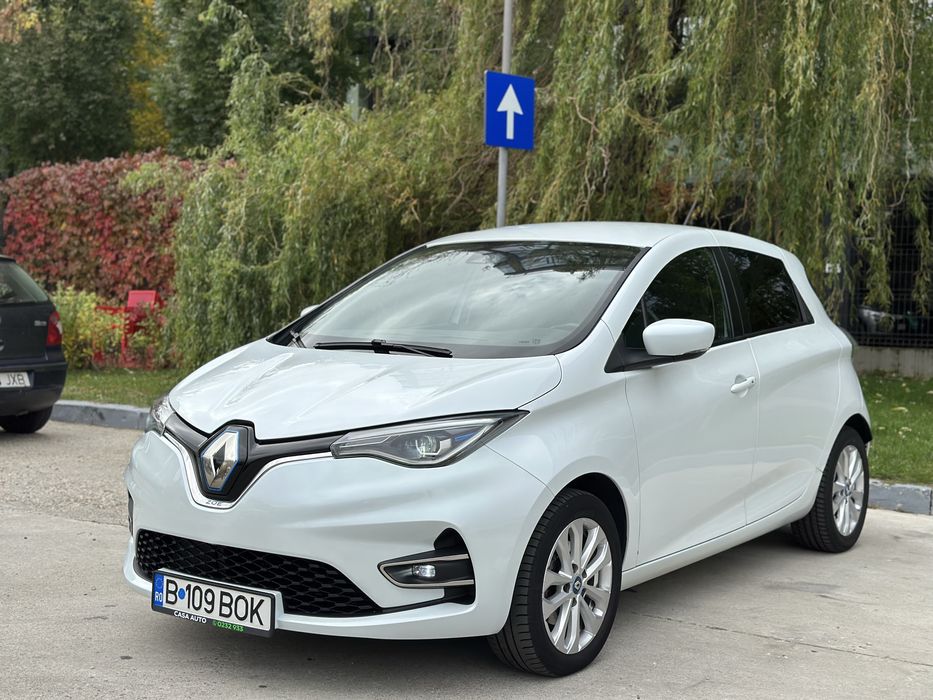 Renault Zoe Full Electric 52 kw An 2021 Facelift 135 CP Alb Perlat