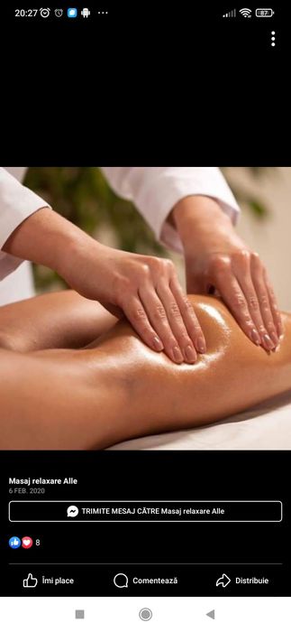 Masaj de relaxare, cosmetica