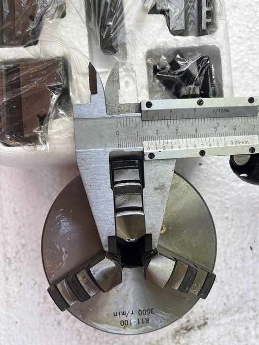 Universal mandrina pentru strung 100mm, 2 randuri de bacuri