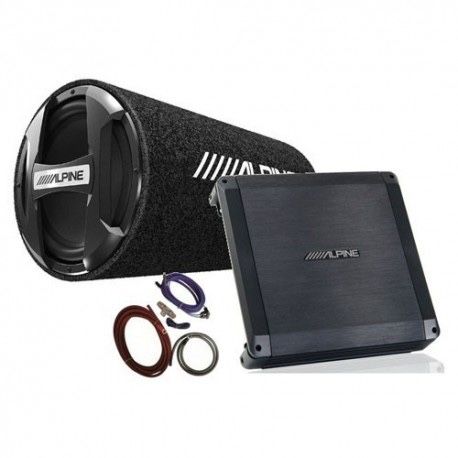 subwoofer alpine 300wrms 1000wpeak + amplificator