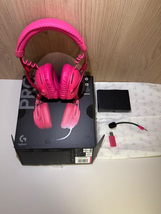Casti gaming wireless PRO X 2 Lightspeed, Magenta
