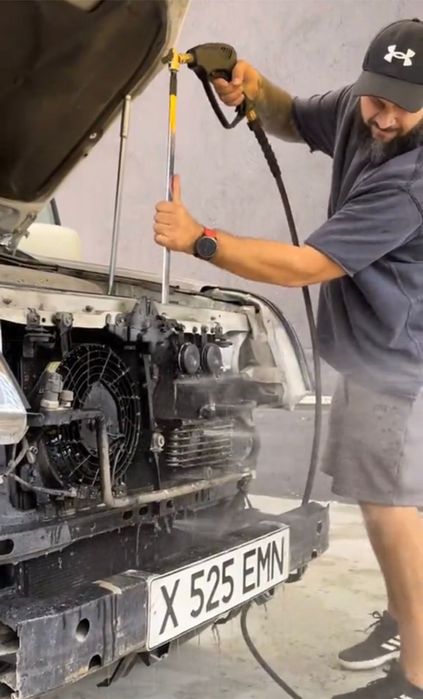 Промывка радиатора без сниятие с насадками