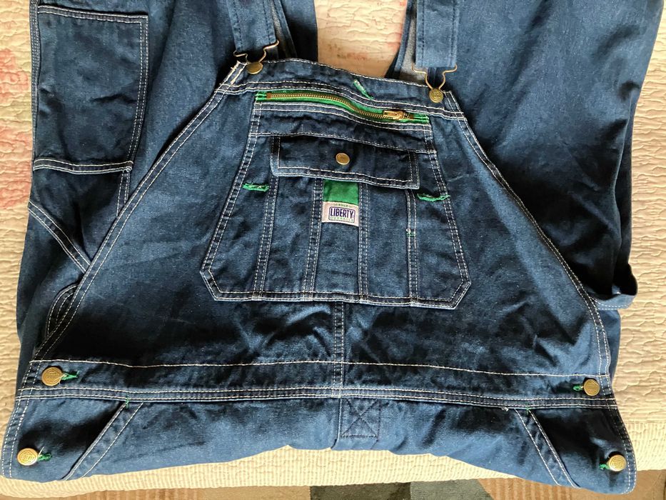 Мъжки гащеризон Liberty Stonewashed Denim Bib