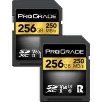 Carduri de memorie SDXC UHS-II ProGrade 256GB V60 set 2 buc (Gold)