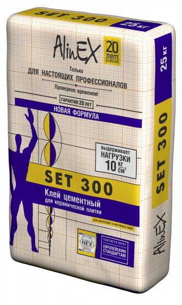 Клей Сет 300 алинекс для керамика для керомагранита сет 302