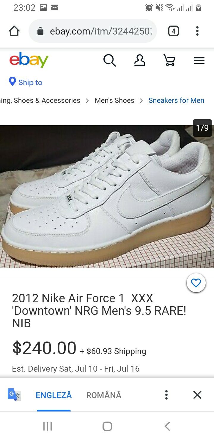 Nike Air Force 1 Downtown NRG XXX mărime 44.5