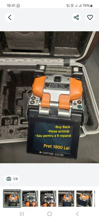 Pentru Piese sau Buy Back Sumitomo 71c aparat sudura fibra optica
