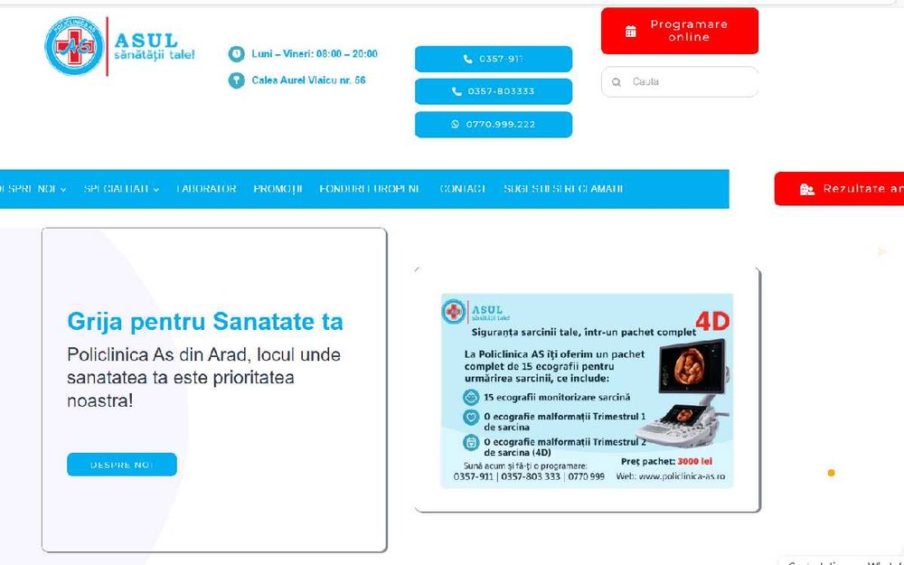 Creare site  sau  Magazin Online la Cheie cu Design Profesional