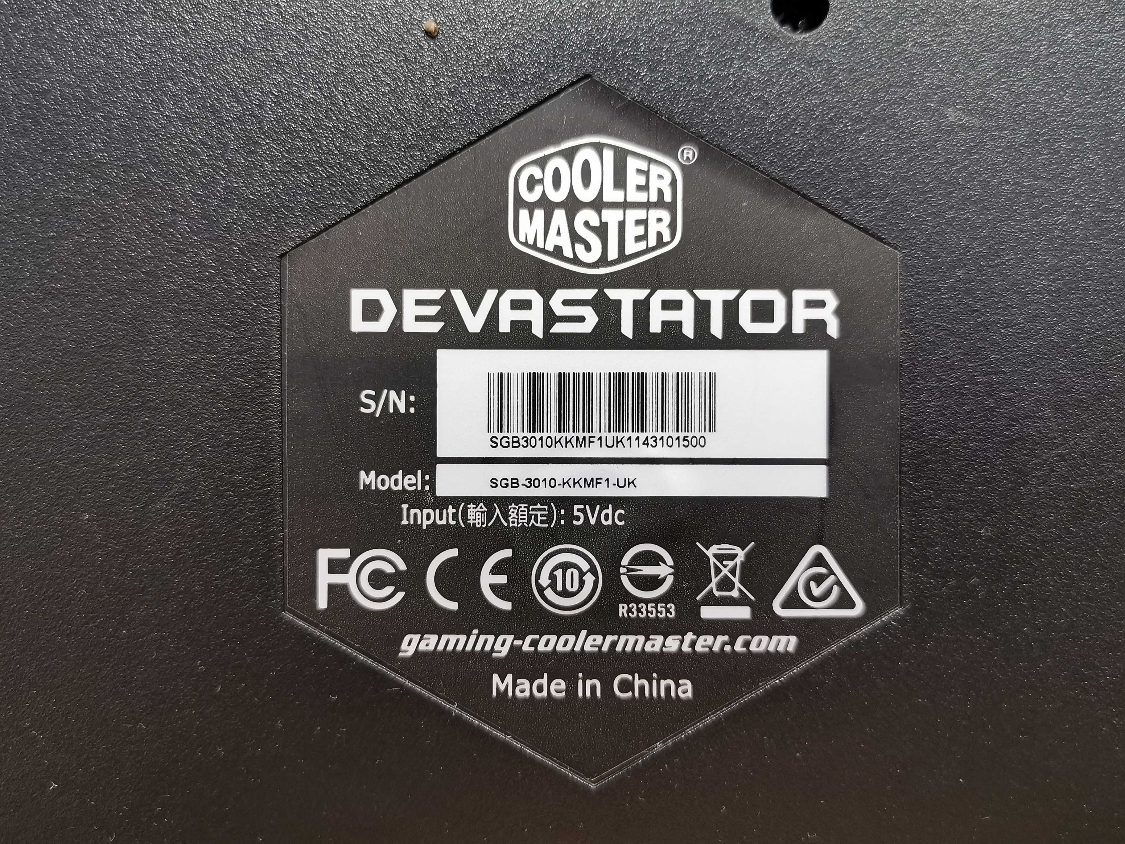 Cooler Master Storm Devastator клавиатура, геймърска, синя подсветка