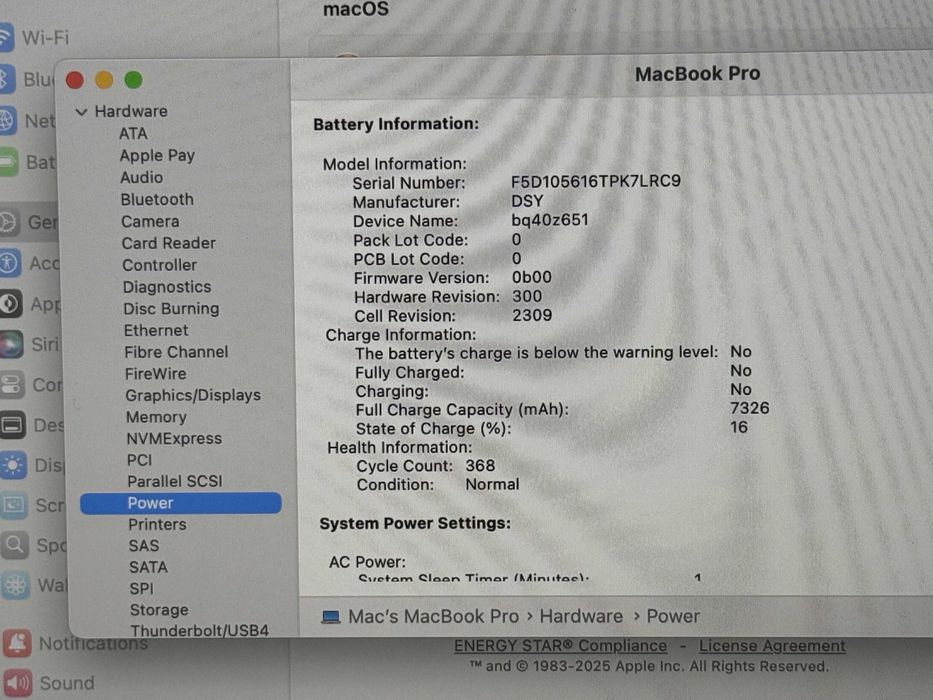 MacBook Pro 16 2019`Core i7-9750H/16GB RAM/512GB SSD/AMD 5300M/Бат 9ч