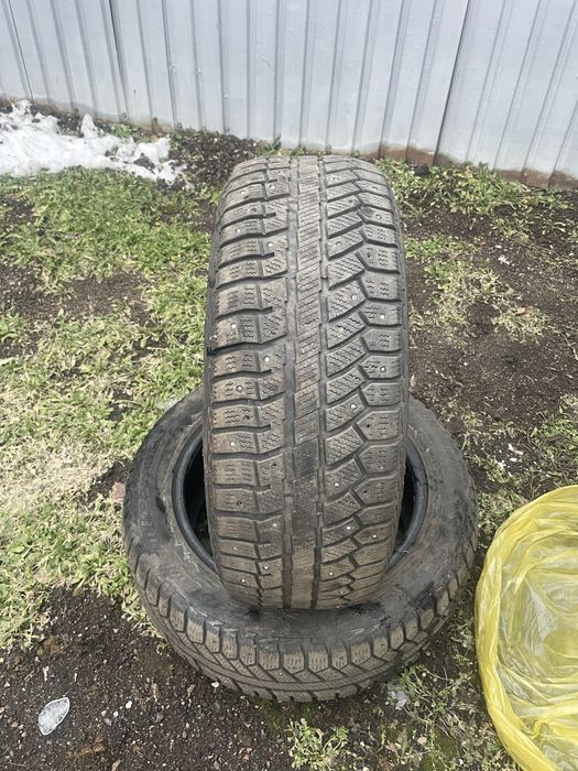 2 баллона шипованной резины