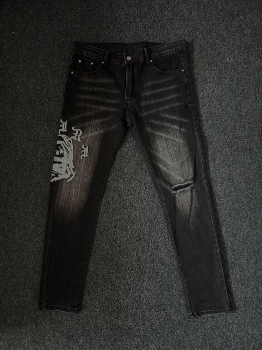 Черни дънки Amiri