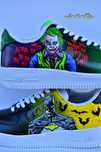 Personalizez adidasi/sneakersi AF1 nike, Joker vs Batman, custom shoes