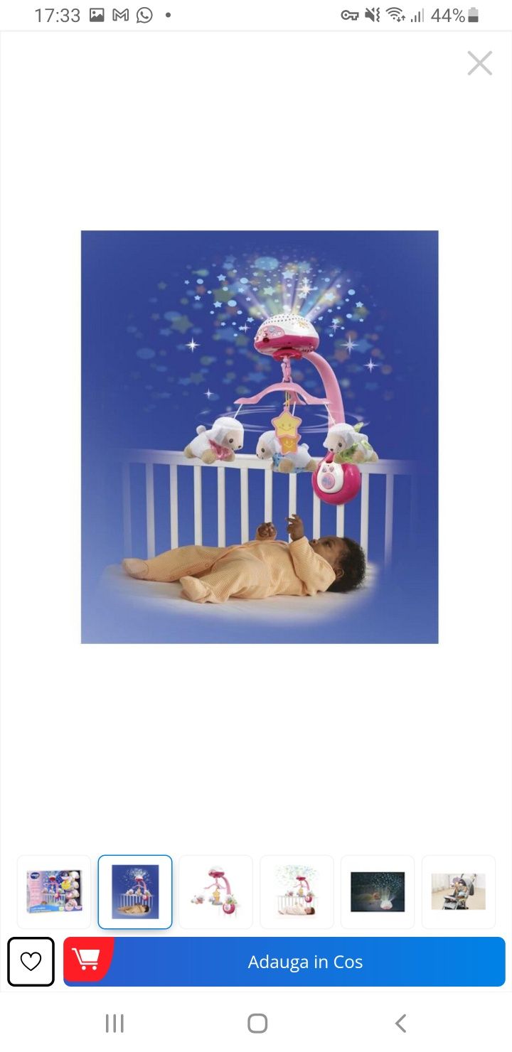 Carusel muzical pentru pătuț Vtech baby