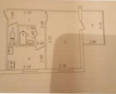 Продается 1-комнатная квартира Яшнобадский район