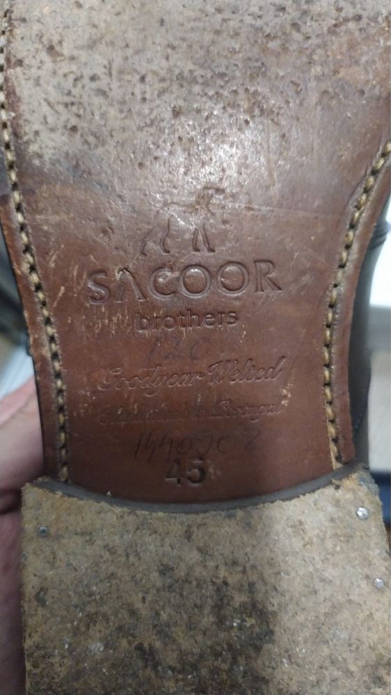 Pantofi Sacoor brothers 45 din piele