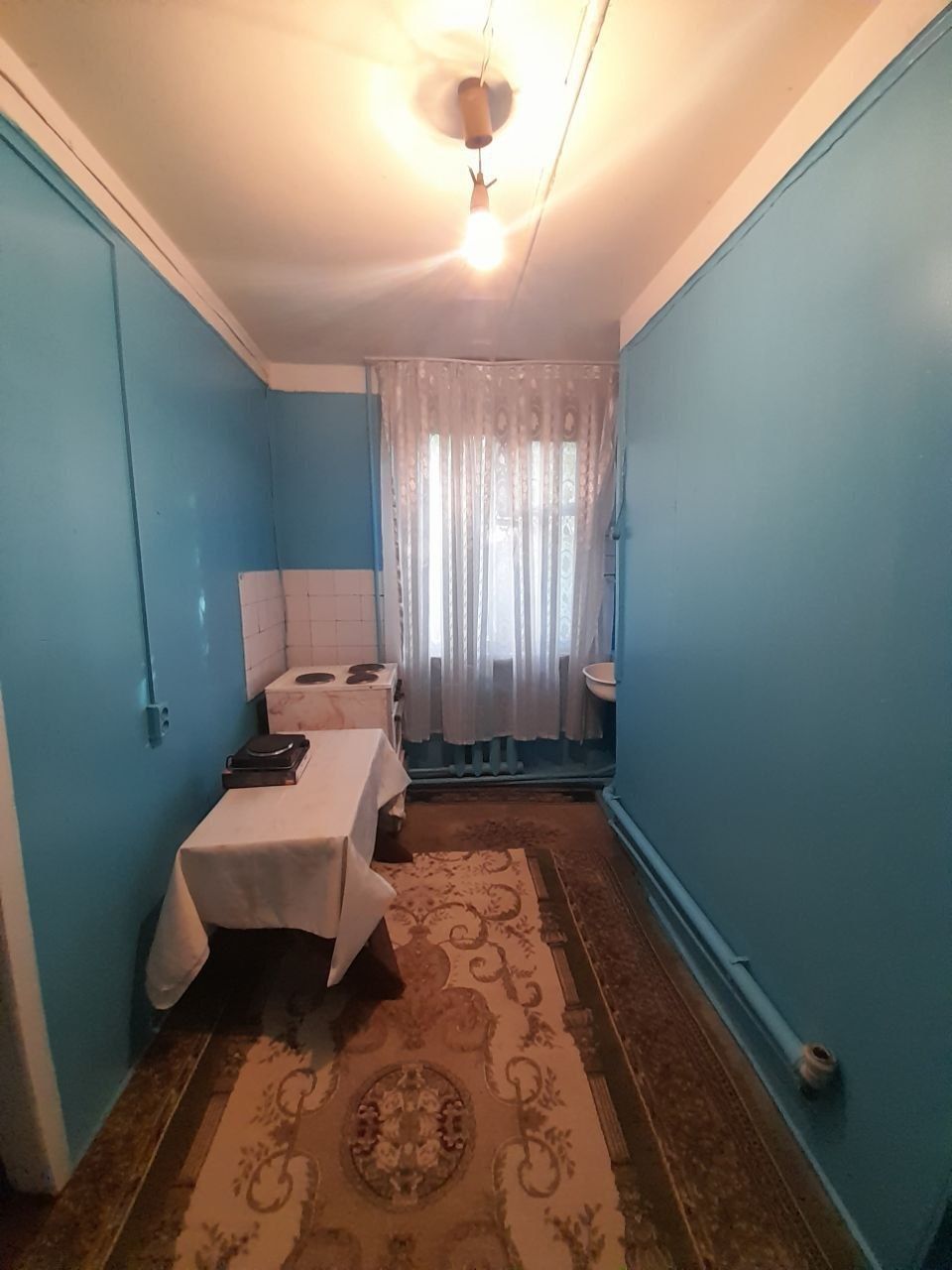3/1/2. Дом деревянный. Спутник 4 (Сергели). Квартира 50 м². Метро
