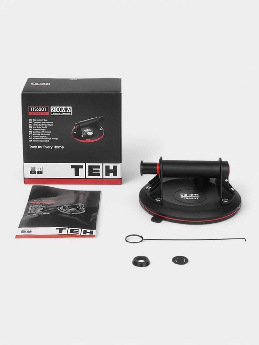 Присоска ручная TEH TTS6201, подъемность до 140кг
