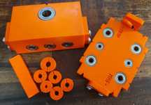 Sablon mobila demontabili minifix15 de 24/34mm forma L frezare/gaurire