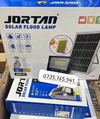 Proiector led JORTAN cu panou solar si telecomanda 200w 400w  600w IP6
