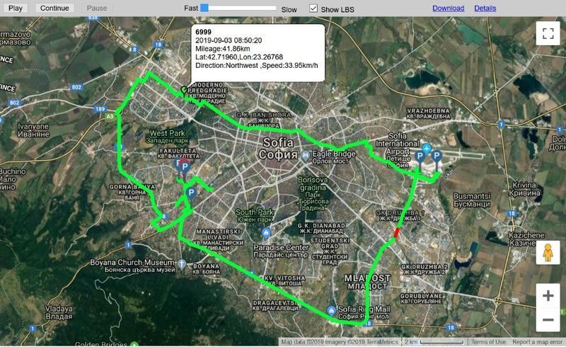 GPS с магнити и батерия - тракер / tracker с БЕЗПЛАТНО проследяване