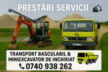 Transport basculabil , pamant , nisip ,pietris , moloz