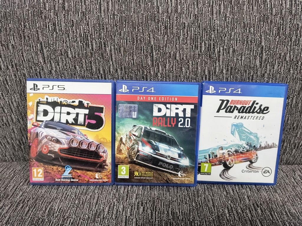Dirt 5 , Dirt 2.0 , Burnout Paradise PS4 PS5
