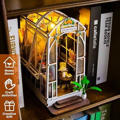 Нов Комплект за сглобяване мини градинска къща 3D пъзел за възрастни