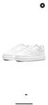 Nike, Спортни обувки Court Vision Alta от кожа и еко кожа, Бял, 8