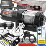 Troliu manual 12 V 130 A, capacitate 1590 Kg, lungime calbu 12 m,