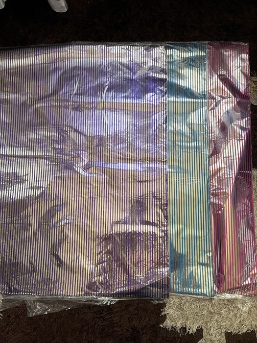 Celofan set 50 coli cu dungi mai multe culori