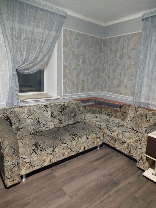 Угловой диван с креслом кроватью