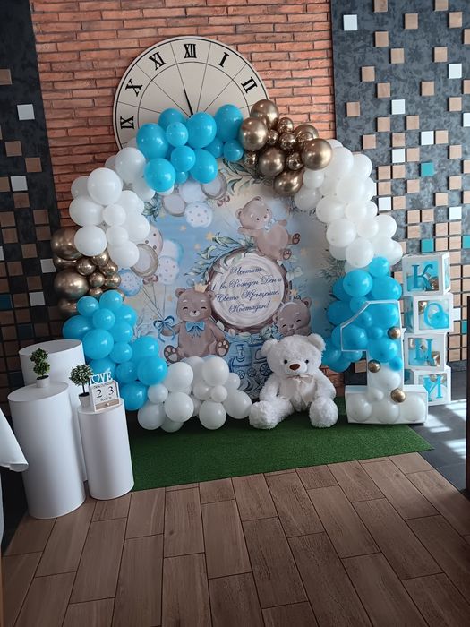 Арка с балони, изработвам на място