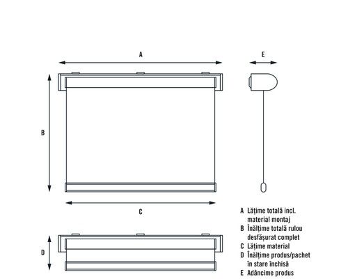 Rulou termo geam/ Draperie/ Jaluzea/ Stor - NOU